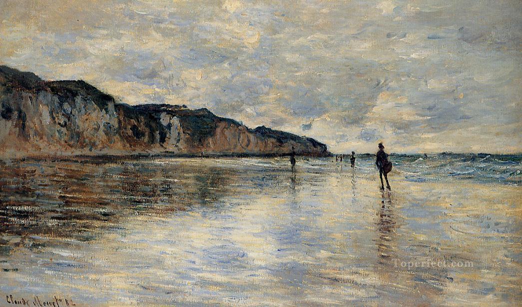 Low Tide at Pourville Claude Monet Oil Paintings